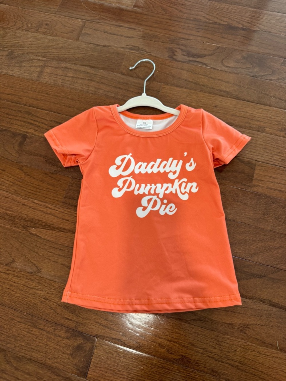 NEW Orange "Daddy's Pumpkin Pie" Toddler T-Shirt